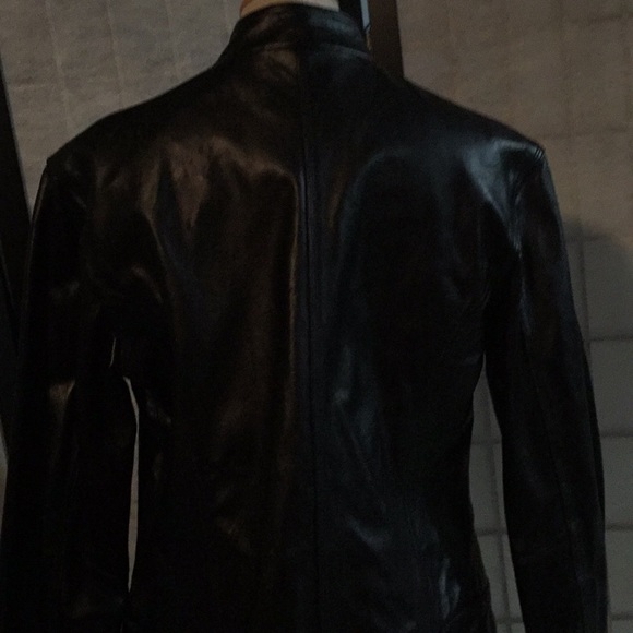 Brody black leather jacket - Picture 2 of 6